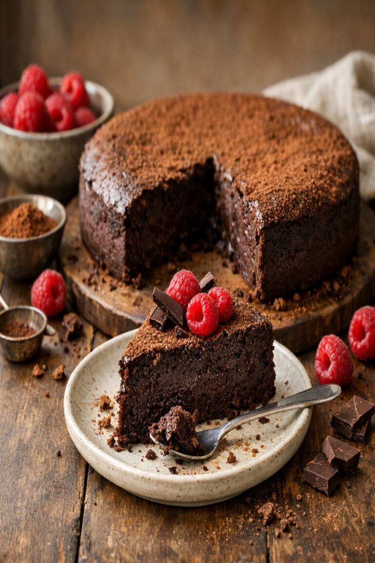 Flourless Dairy Free Chocolate Cake Recipe