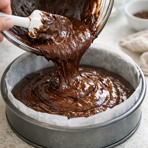 Step 7: Pour Batter Into Prepared Pan