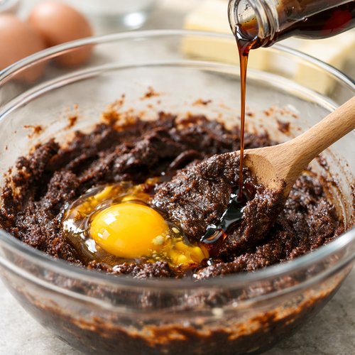 Step 3: Incorporate the Eggs and Vanilla