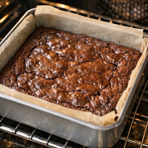 Step 5: Bake the Brownie Base Layer (First 15 Minutes)